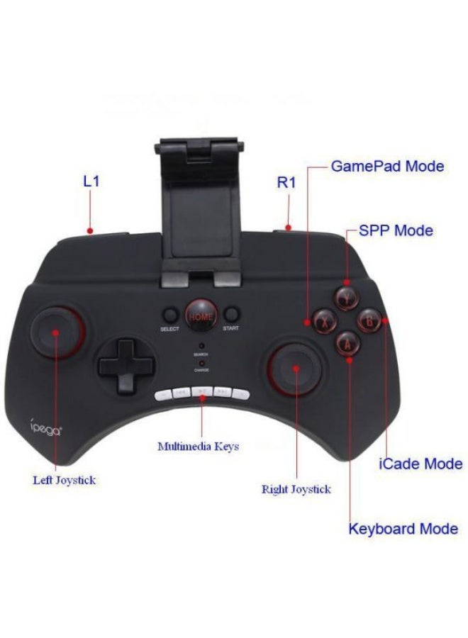 أبيجا وحدة تحكم ألعاب لاسلكية بتقنية البلوتوث IPega PG-9025 لأجهزة آيفون وآيباد وسامسونج وLG – اللون الأسود - Image 2